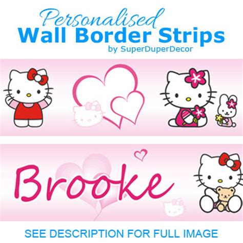 Hello Kitty Pink Hearts border