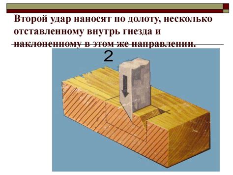 Приемы работы долотом (технология) - online presentation