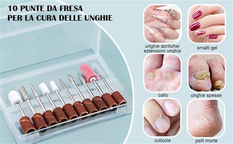 Kredioo Fresa Per Unghie Professionale 35000RPM Portatile E