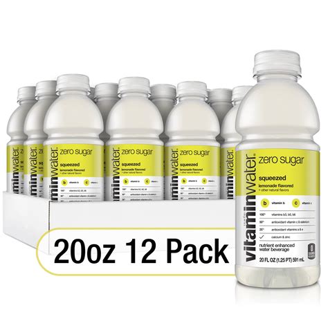 Vitaminwater Zero Sugar Squeezed Electrolyte Enhanced Water W