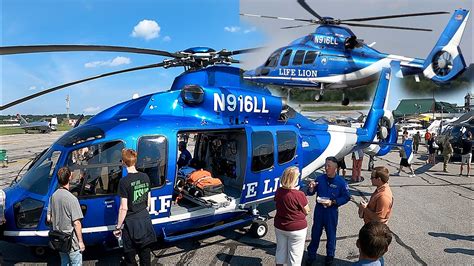 Life Lion Airbus Dauphin H155 Penn State Health Helicopter Takeoff