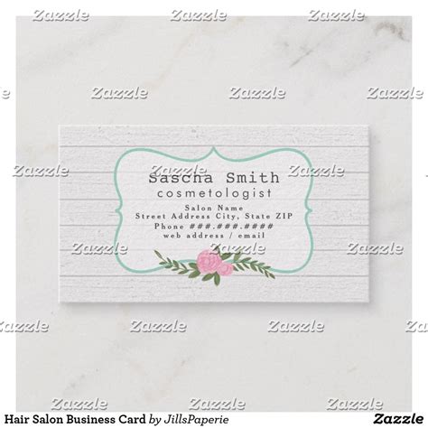 Hair Salon Business Card | Zazzle | Salon business cards, Hair salon ...