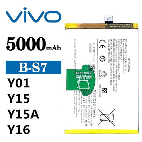 Vivo Y01 Y15s Y15a Y16 Battery B S7 Shopee Philippines