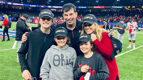 Ohio State football coach Ryan Day's wife kept family going this year