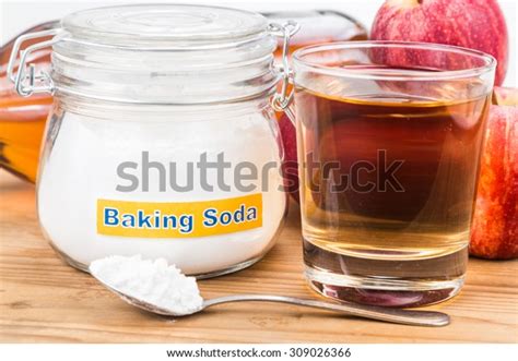 Apple Cider Vinegar Baking Soda Combination Stock Photo (Edit Now ...