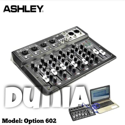 Jual Mixer Ashley Option 602 Original 6 Channel Bluetooth PC