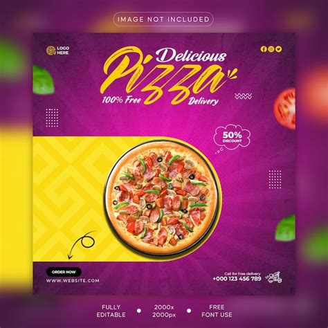 Premium Psd Food Social Media Promotion And Instagram Post Design