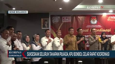 KPU Bone Bolango Gelar Rapat Koordinasi Tahapan Pilkada 2024 Kompas