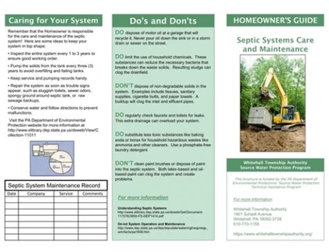 Septic Systems Care And Maintenance