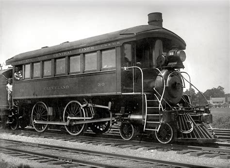 Passenger Observation Locomotive Train Car Of New York Central Railroad