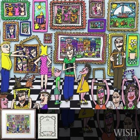 【真作】【wish】ジェームス・リジィ James Rizzi「picture This」3dセリグラフ 約10号 1995年作 直筆サイン 大判人気作 23063816｜代購幫