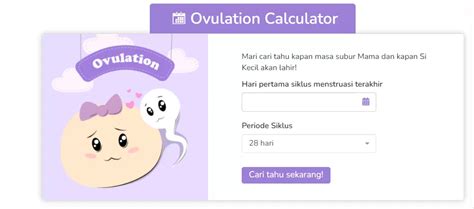 Kalkulator Masa Subur Membantu Memantau Siklus Haid Dan Perencanaan