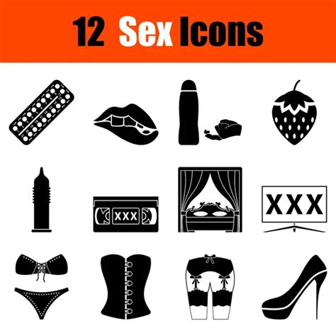 Set Of 24 Sex Icons — Stock Vector © Angelp 110654108