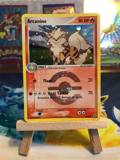 Arcanine Rare Reverse Holo Ex Fire Red K P P