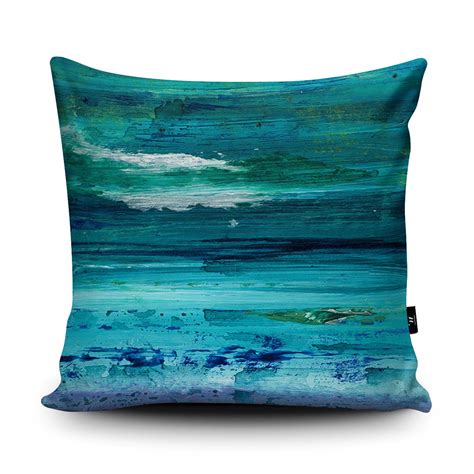 Turquoise Cushion Turquoise Pillow Blue Cushion Seascape