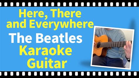 Here There And Everywhere The Beatleskaraokeguitar YouTube