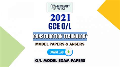 2021 O L Design And Construction Technology Model Papers With Answers