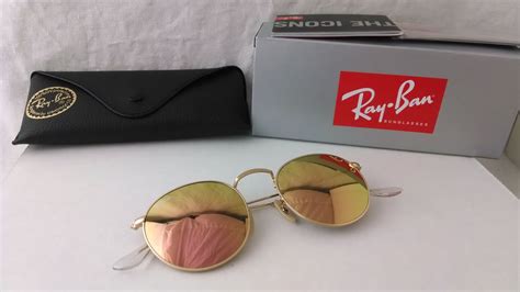 Sunglasses Ray Ban Round Metal Rb3447n 001z2 50 Gold Copper Flash For