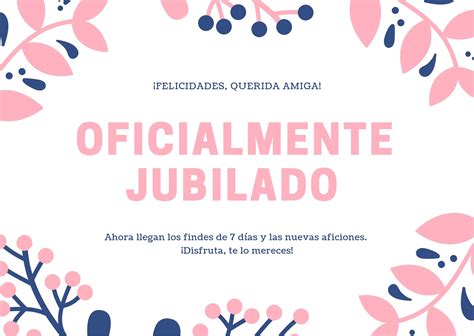 Plantillas De Tarjetas De Jubilaci N Editables Canva