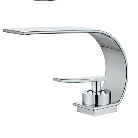 Chrome Polished Single Handle Hot Cold Switch Water Mixer Taps Wash Basin Bathroom Deck Mounted
