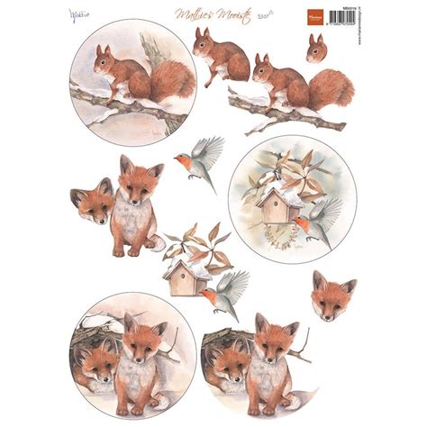 Marianne Design Mattie S Mooiste Decoupage D Squirrel