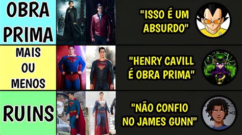 Tier List Trajes do Superman Live Action SÓ ABSURDOS KKKK FT