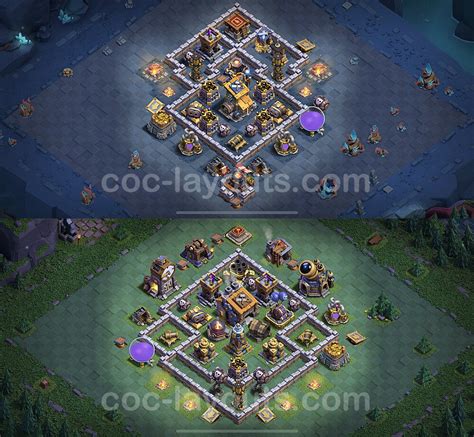 Unbeatable Builder Hall Level 9 Base With Link Clash Of Clans Bh9