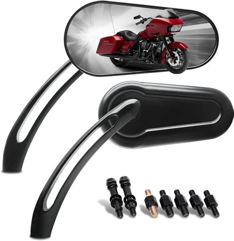 Amazon Mzs Motorcycle Mirrors Mm Mm Bolts Universal Handlebar