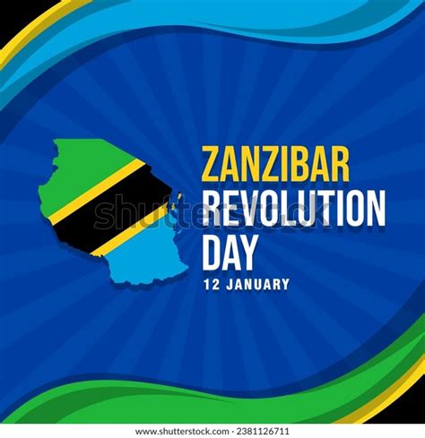 Happy Zanzibar Revolution Day Day Tanzania Stock Vector (Royalty Free ...