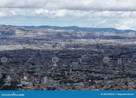 Bogota Colombia Zona Sur Paisaje Urbano Visto Desde Montañas Orientales