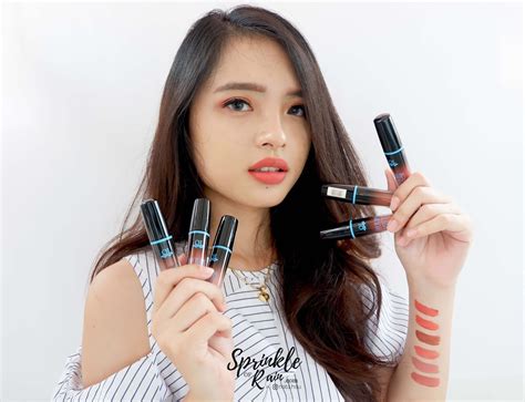 REVIEW SWATCHES QL Cosmetic Lipcream Matte Nude Series Sprinkle