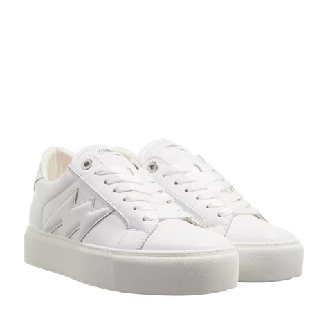 Zadig Voltaire La Flash Chunky Smooth Calfskin Blanc Low Top Sneaker