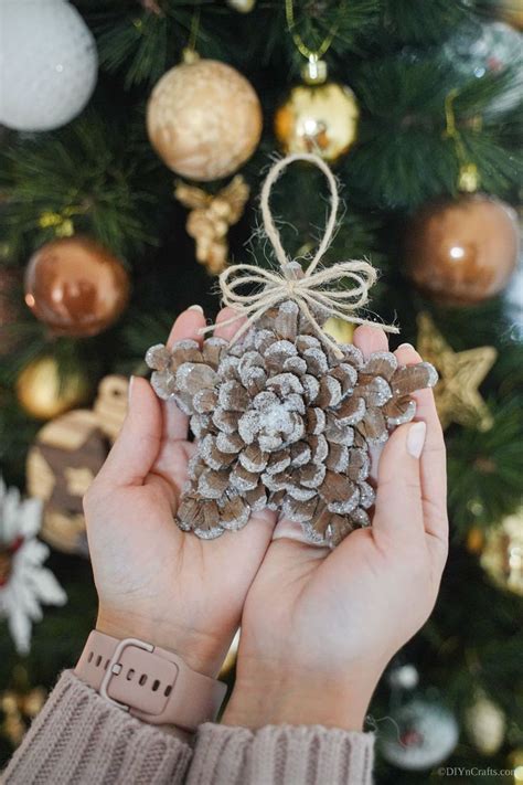 Rustic Pinecone Star Christmas Ornament Pine Cone Christmas