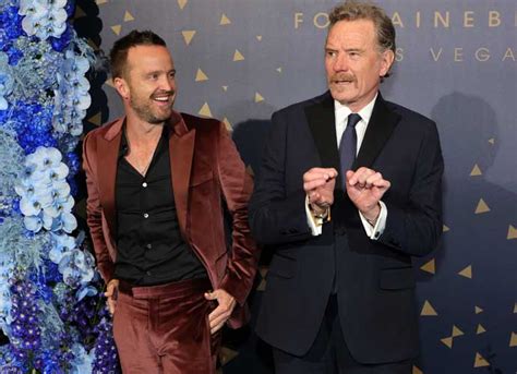 Las Vegas Nevada December Aaron Paul L And Bryan Cranston