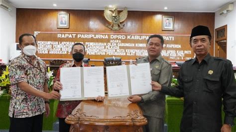 Dprd Setujui Rancangan Kua Dan Ppas Apbd Kabupaten Pati Tahun 2023 Lensapati