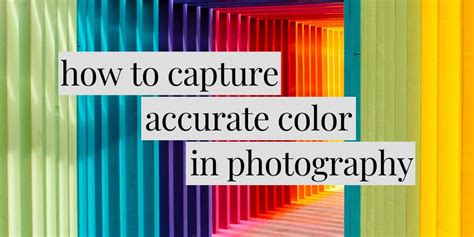 How To Capture Accurate Colors In Photography