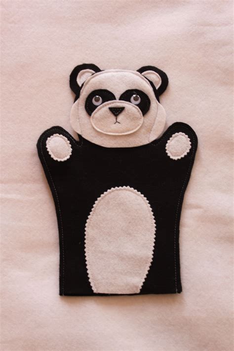 Panda Bear Hand Puppet Craft