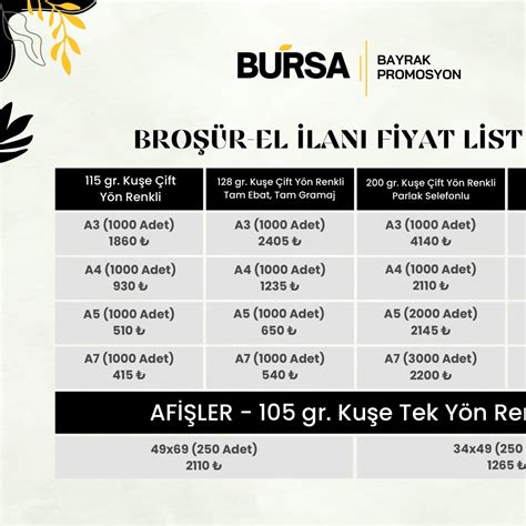 Broşür Fiyat Listesi pdf DocDroid