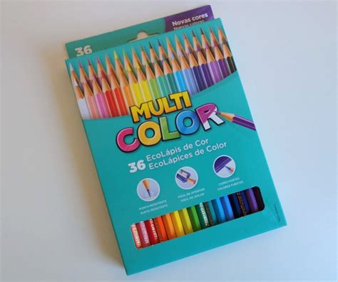 Kit Lápis De Cor 36 Cores Multicolor Metallic pasteis pele Mercado Livre