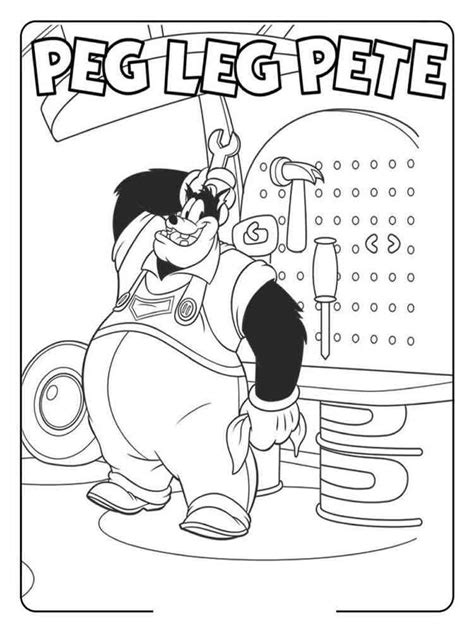 Mickey Mouse Clubhouse Goofy Coloring Pages