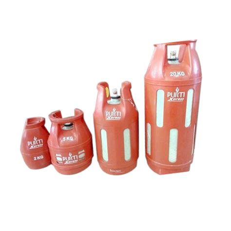 Purti Gas Red Mild Steel Commercial Lpg Cylinder At Rs 60 In Nagpur