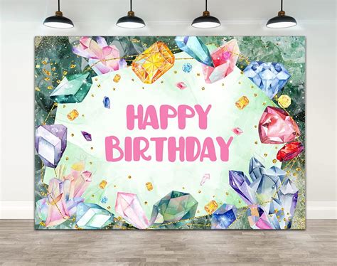 Ticuenicoa 7×5ft Geodes Birthday Backdrop For Girl She Is A Gem Geode Photography