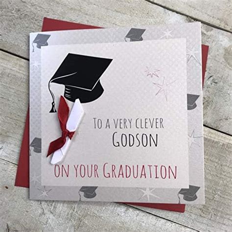 To A VERY CLEVER GODSON ON YOUR GRADUATION Handmade Graduation Card