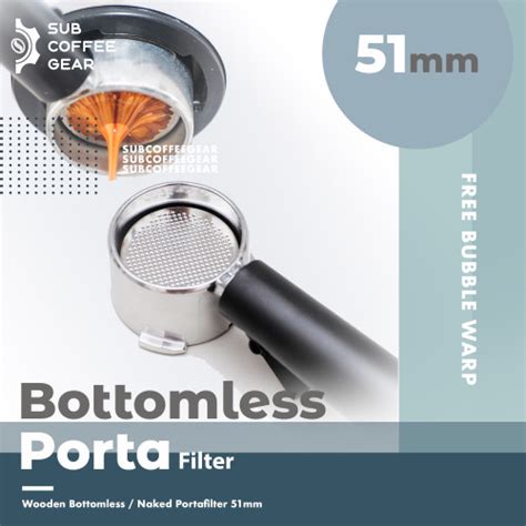 Jual Bottomless Portafilter 51mm Naked Porta Filter Mesin Espresso Kopi