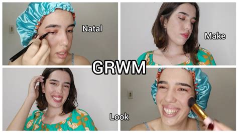 Arrume se comigo para o Natal grwm Maqueia e fala Tati e Lívia