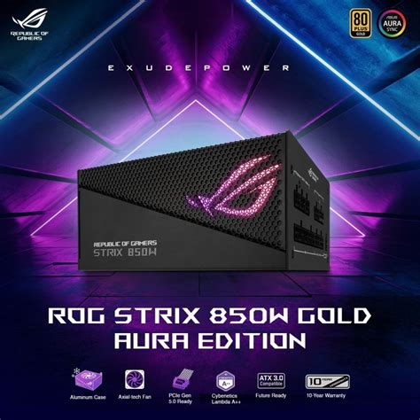 Jual Psu Asus Rog Strix 850g Aura Edition Power Supply Gaming 850w Gold Shopee Indonesia