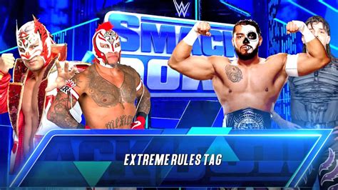 WWE 2K23 Rey Mysterio Dragon Lee Vs Santos Escobar Dominik Mysterio