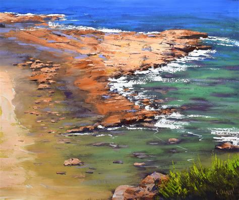 Rocky Shoreline Australian Coast De Graham Gercken 2021 Peinture