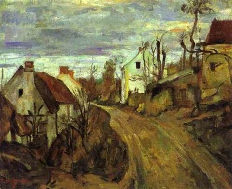 Cezanne Paul 1839 1906 1872 73 Village Road Auvers Musee D Orsay