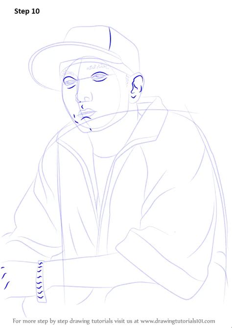 How to Draw Eminem (Rappers) Step by Step | DrawingTutorials101.com